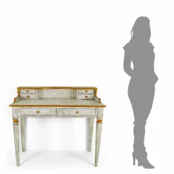 Viadurini Living Design Schreibtische-Massivholz handgefertigter Schreibtisch mit Made in Italy Schubladen - Amela