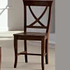 Viadurini Living Klassische Stühle-Massivholzstuhl Klassisches Design Gekreuzte Rückenlehne - Debussy