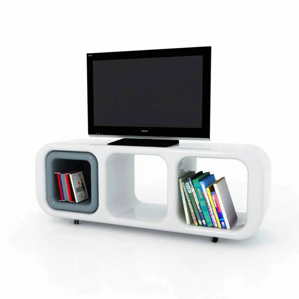 Viadurini Design Tv-Möbel-Möbel mit Behälter in modernem Design Eracle Made in Italy