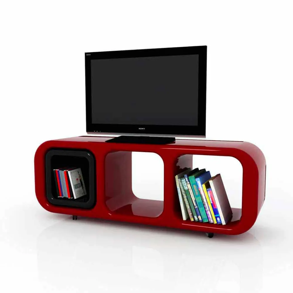 Viadurini Design Tv-Möbel-Möbel mit Behälter in modernem Design Eracle Made in Italy