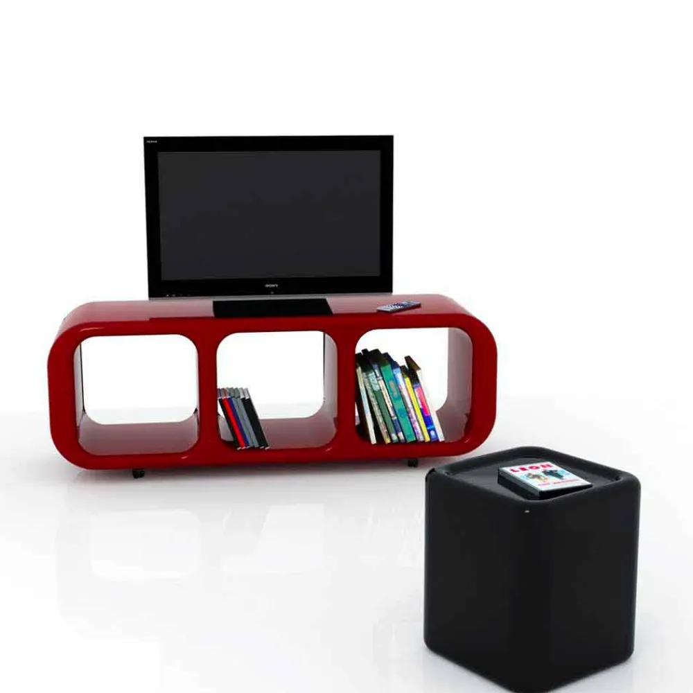 Viadurini Design Tv-Möbel-Möbel mit Behälter in modernem Design Eracle Made in Italy