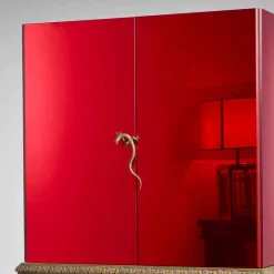 Viadurini Living Vitrinen-Möbel mit geschnitzte Basis aus Holz,luxury Design, made in Italy, Sam