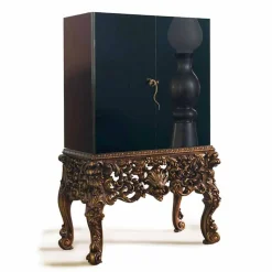 Viadurini Living Vitrinen-Möbel mit geschnitzte Basis aus Holz,luxury Design, made in Italy, Sam