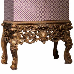 Viadurini Living Vitrinen-Möbel mit geschnitzte Basis aus Holz,luxury Design, made in Italy, Sam