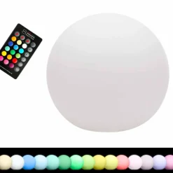 Viadurini Lighting Design Beleuchtung|Designer Stehlampen-Mehrfarbige LED-Stehlampe aus weißem Polyethylen, rundes Design - Globostar