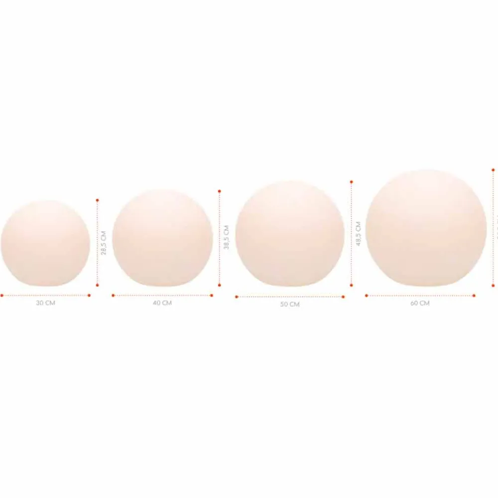 Viadurini Lighting Design Beleuchtung|Designer Stehlampen-Mehrfarbige LED-Stehlampe aus weißem Polyethylen, rundes Design - Globostar