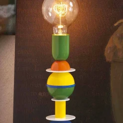 SLIDE Moderne Tischlampen-Mehrfarbige Tischleuchte Otello aus Aluminium, hergestellt in Italien