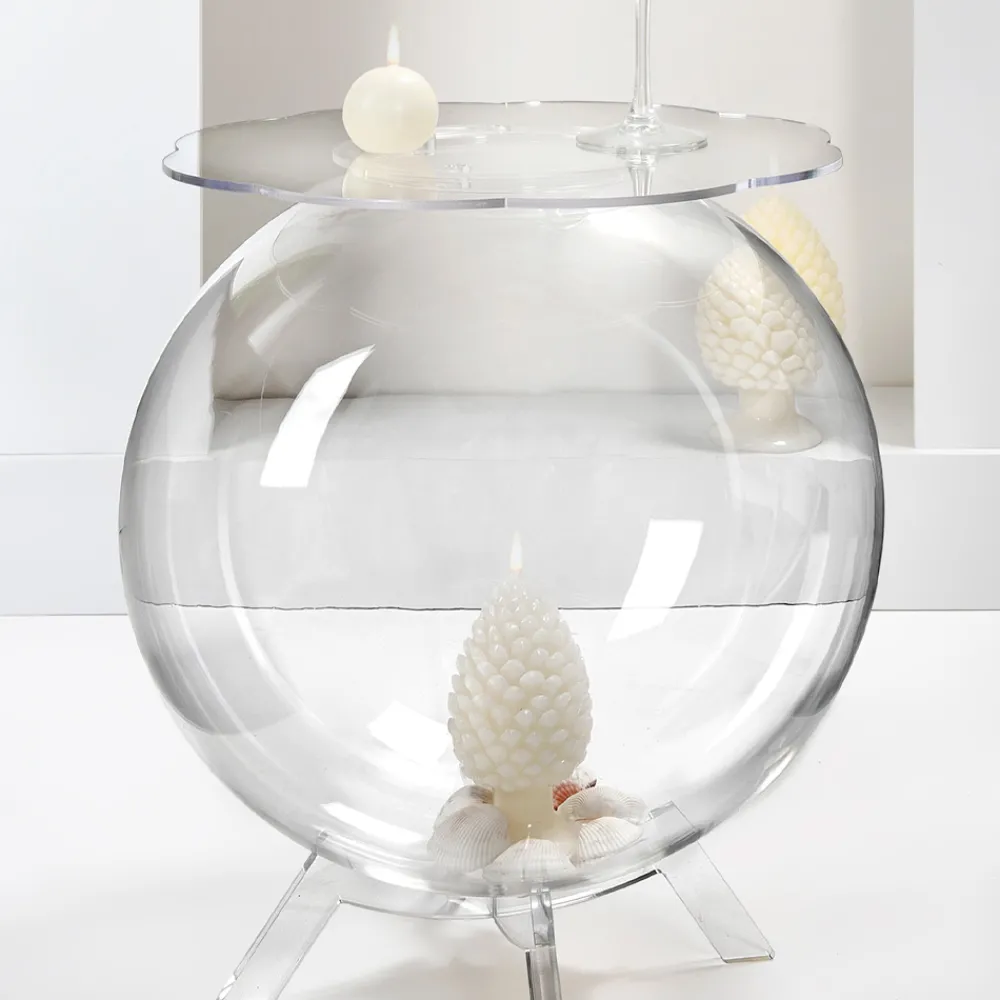 Viadurini Living Moderne Couchtische-Mehrzweck-Containertisch aus transparentem Plexiglas, hergestellt in Italien – Scar