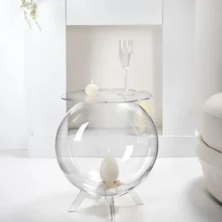 Viadurini Living Moderne Couchtische-Mehrzweck-Containertisch aus transparentem Plexiglas, hergestellt in Italien – Scar