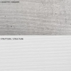 Viadurini Living Moderne Design Bücherregale-Melaminbeschichtetes Holzbücherregal in verschiedenen Größen – Zinn