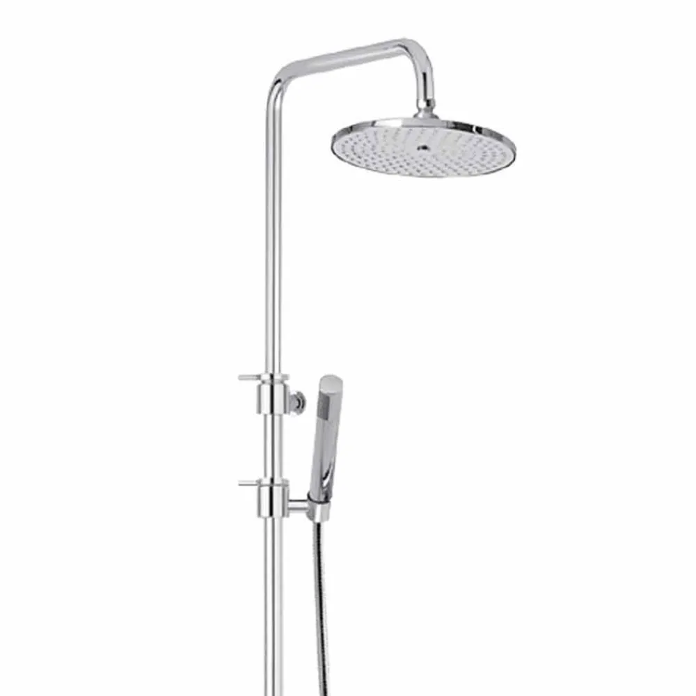 Viadurini Taps Duschsäulen-Messing Duschsäule mit Abs Dusche und Made in Italy Duschkopf - Haube