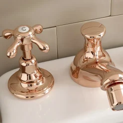 Viadurini Bathroom Bidetarmaturen-Messing-Bidetarmaturen im Vintage-Design mit 3 Löchern Made in Italy - Klarisa