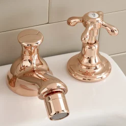 Viadurini Bathroom Bidetarmaturen-Messing-Bidetarmaturen im Vintage-Design mit 3 Löchern Made in Italy - Klarisa