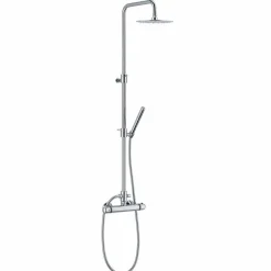 Viadurini Taps Duschsäulen-Messing-Duschsäule mit Thermostatmischer Made in Italy - Gallo