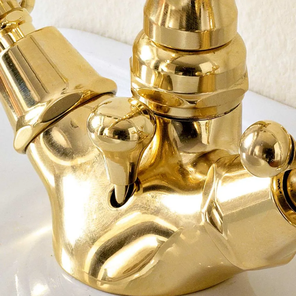 Viadurini Bathroom Bidetarmaturen-Messing-Einloch-Bidetmischer im Vintage-Stil Made in Italy - Ursula