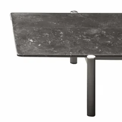 Viadurini Living Moderne Couchtische-Metall Couchtisch mit Marmorplatte, Edel Made in Italy - Ginseng