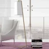 Viadurini Lighting Moderne Stehlampen-Metall Stehlampe mit modernem Lampenschirm aus weißer Baumwolle Made in Italy - Barton