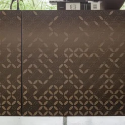 Viadurini Living Sideboards-Metallic-Moka-lackiertes Wohnzimmer-Sideboard mit 3D-Dekoration, hergestellt in Italien – Ahorn