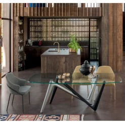 Viadurini Living Moderne Sessel-Metallsessel und Sitz aus recyceltem Stoff, hergestellt in Italien – Sage