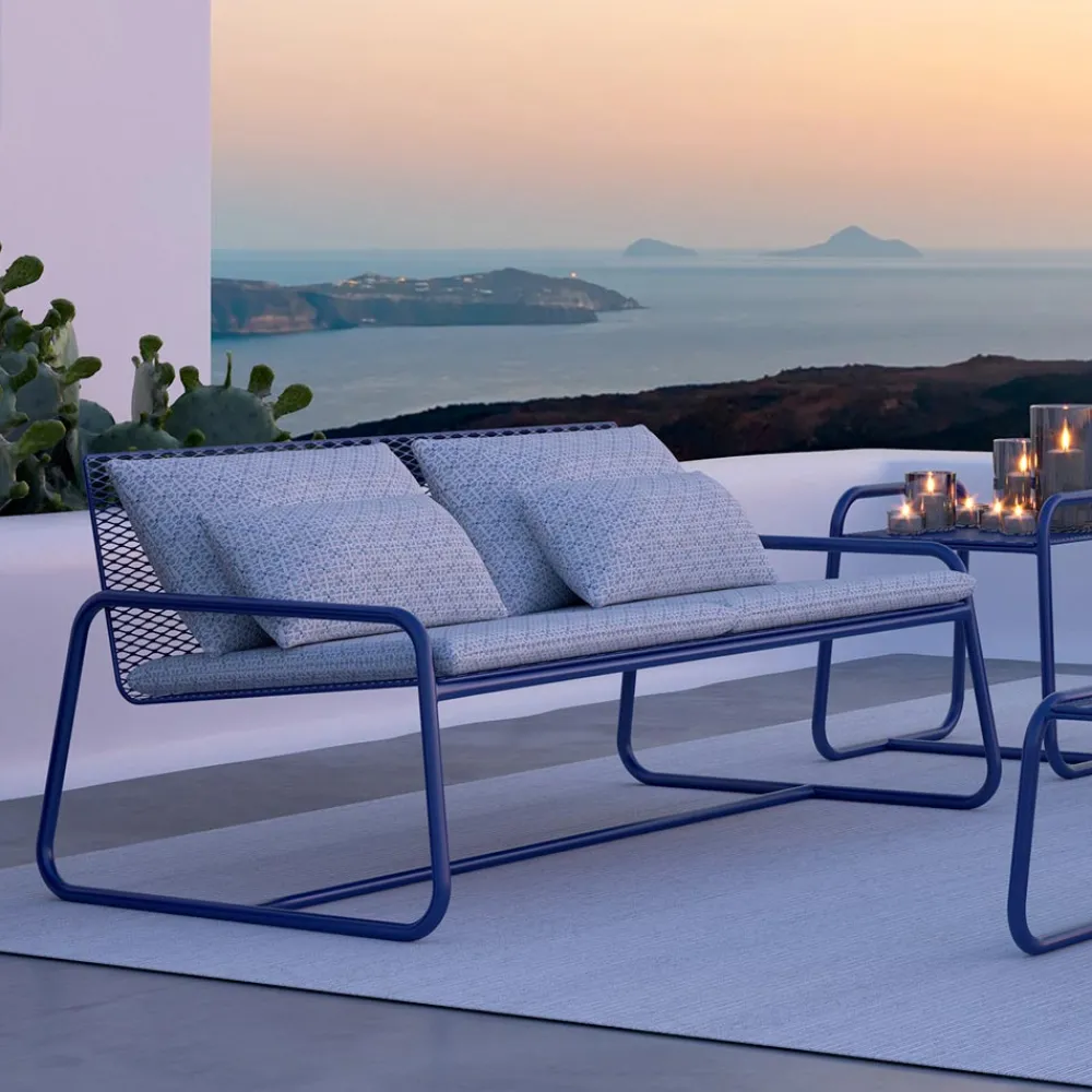 Viadurini in the Garden Gartensofas-Metallsofa für den modernen Garten Hochwertige Made in Italy - Karol