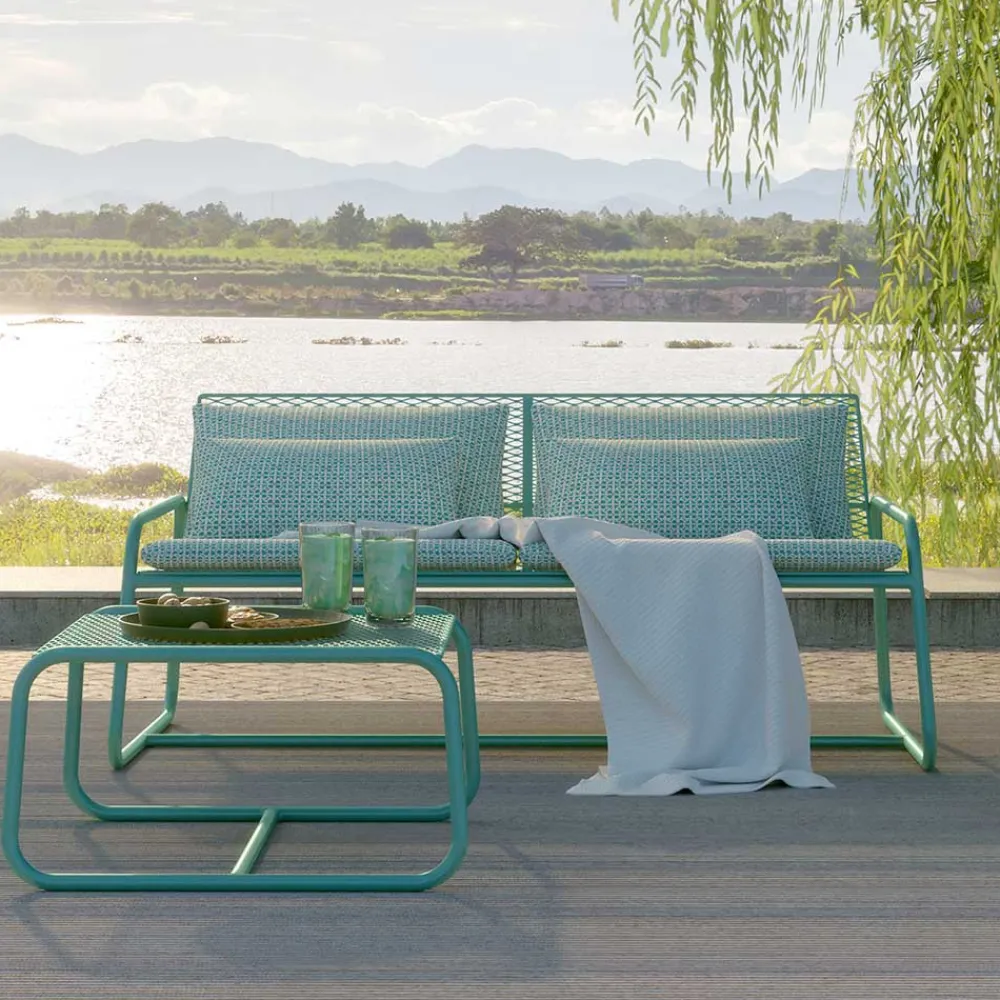 Viadurini in the Garden Gartensofas-Metallsofa für den modernen Garten Hochwertige Made in Italy - Karol