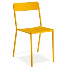 Viadurini in the Garden Gartenstühle Metall-Metallstuhl Stapelbarer im Freien Hergestellt in Italien, 4 Stück - Xylia