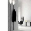 Viadurini Living Wandgarderobe-Metallwand Kleiderbügel mit 2 Haken und LED-Licht Made in Italy - Osmio