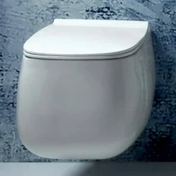 Viadurini Bathroom Wc-Mhite-Keramik mit Wandmontage, n Gaiola, Made in Italy