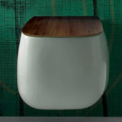 Viadurini Bathroom Wc-Mhite-Keramik mit Wandmontage, n Gaiola, Made in Italy