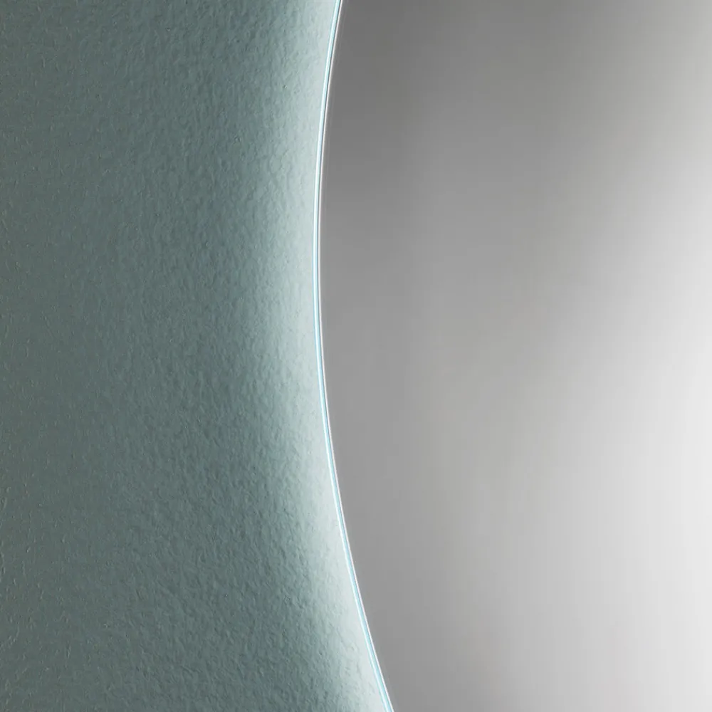 Viadurini Bathroom Wandspiegel-Minimaler runder Wand-Badezimmerspiegel mit 4000K-LED-Licht, hergestellt in Italien – Roteo