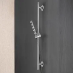 Viadurini Taps Duscharmaturen-Minimalistischer Wasserhahn und Steckdose aus Edelstahl AISI 316L - Klauen