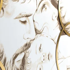 Viadurini Decor Religiöse Bilder-Mit Laser gefertigte Tafel der Sagrada Familia, hergestellt in Italien – Elisa