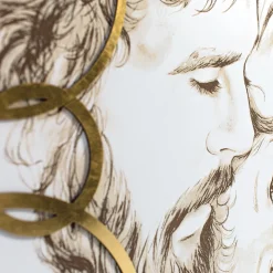 Viadurini Decor Religiöse Bilder-Mit Laser gefertigte Tafel der Sagrada Familia, hergestellt in Italien – Elisa