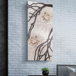 Viadurini Decor Blumen Bilder-Mit Laser gefertigtes Bild mit Dahlienblume, hergestellt in Italien – Taka