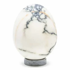 Viadurini Living Deko Artikel Und Wohnaccessoires-Mittleres Eierdekor aus Paonazzo-Marmor Elegantes Design Made in Italy - Olimo