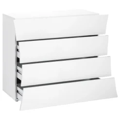 Viadurini Living Kommoden-Mobile weiße Schublade 4 Schubladen Design aus nachhaltigem Holz - Sabine