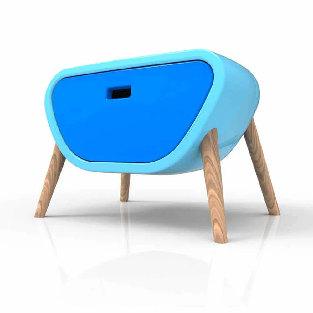 Viadurini Design Nachttische-Moderer Nachttisch Little Gauche Made in Italy