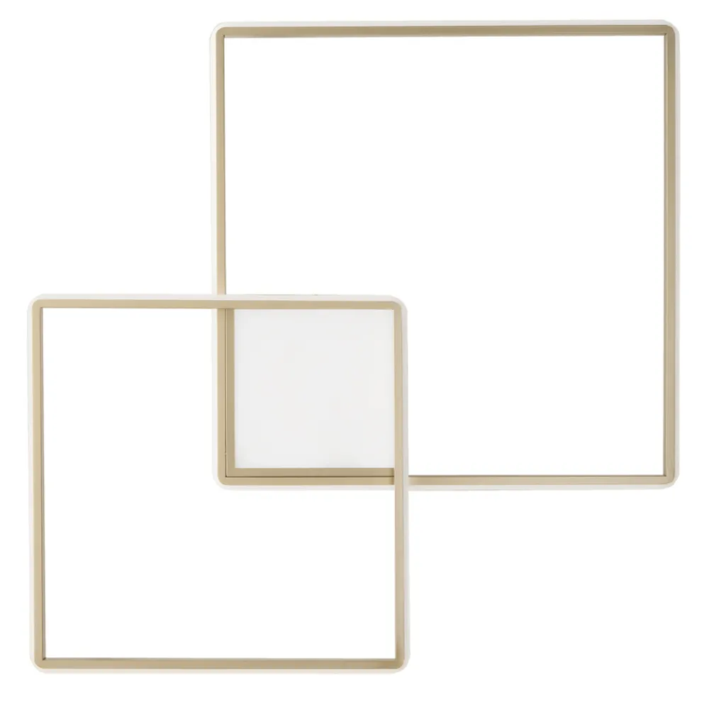 Viadurini Lighting Moderne Wandleuchten-Modern - Formale Wandleuchte aus gold lackiertem Metall mit LED