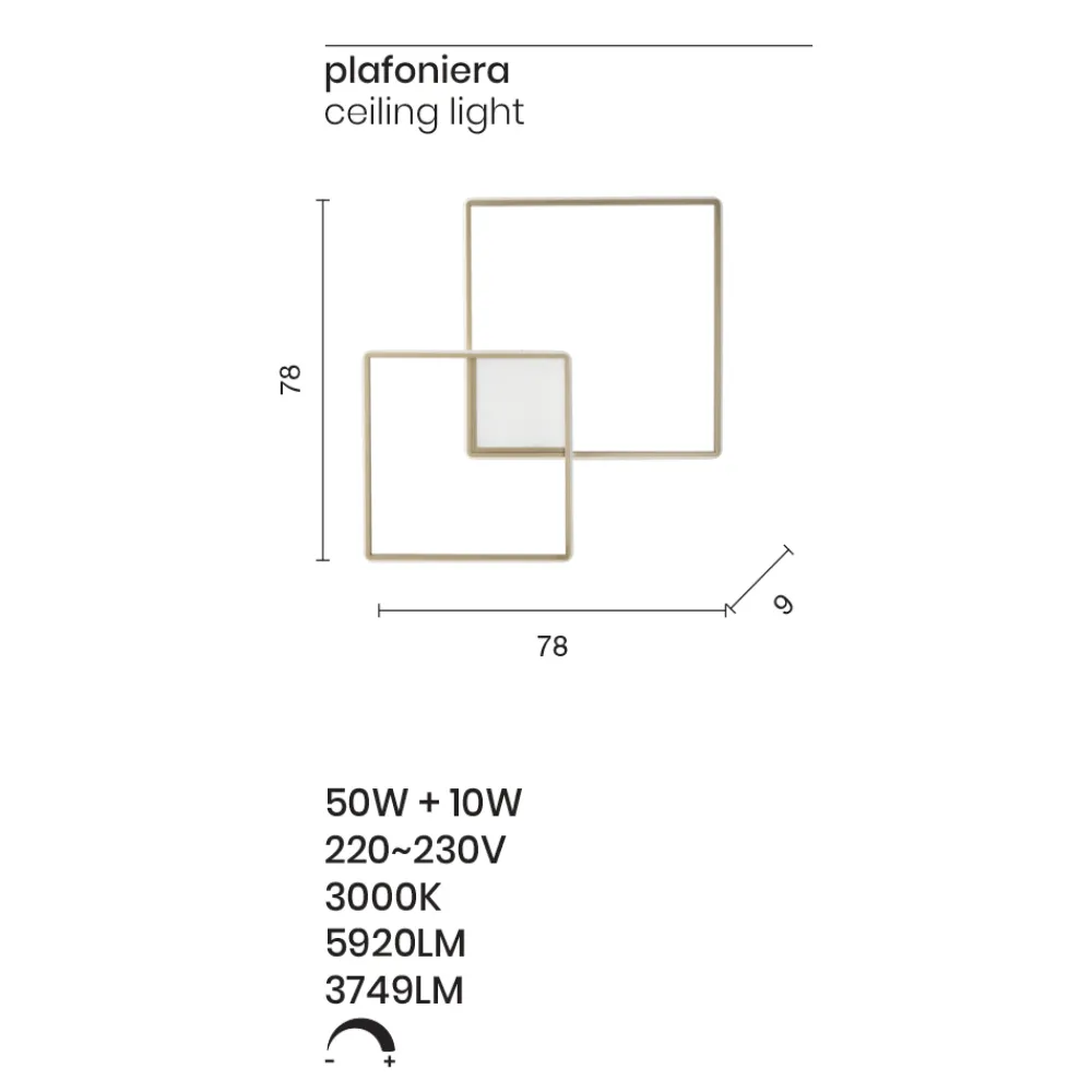 Viadurini Lighting Moderne Wandleuchten-Modern - Formale Wandleuchte aus gold lackiertem Metall mit LED