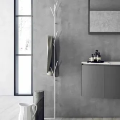 Viadurini Decor Garderobenständer-Modern Design Bodengarderobe in Weiß oder Chrom Metall - Kottac