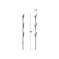 Viadurini Decor Garderobenständer-Modern Design Bodengarderobe in Weiß oder Chrom Metall - Kottac