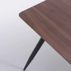 Viadurini Living Esstische-Modern Design Küchentisch in Mdf und Matt Black Metal - Foulard