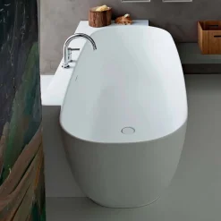 Viadurini Bathroom Freistehende Badewannen-Modern Style White Design Freistehende Badewanne - Lipperiavas1