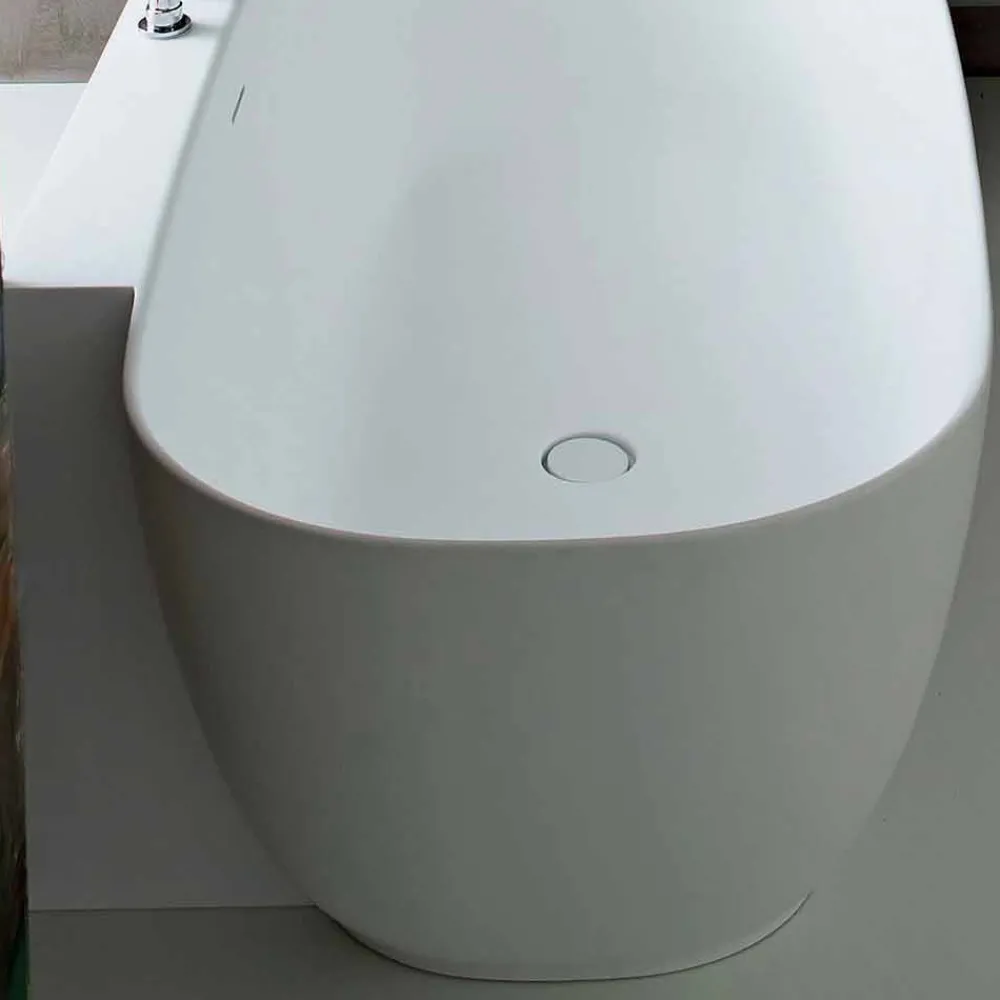Viadurini Bathroom Freistehende Badewannen-Modern Style White Design Freistehende Badewanne - Lipperiavas1