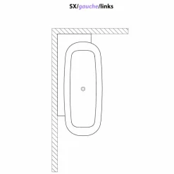 Viadurini Bathroom Freistehende Badewannen-Modern Style White Design Freistehende Badewanne - Lipperiavas1