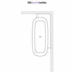 Viadurini Bathroom Freistehende Badewannen-Modern Style White Design Freistehende Badewanne - Lipperiavas1