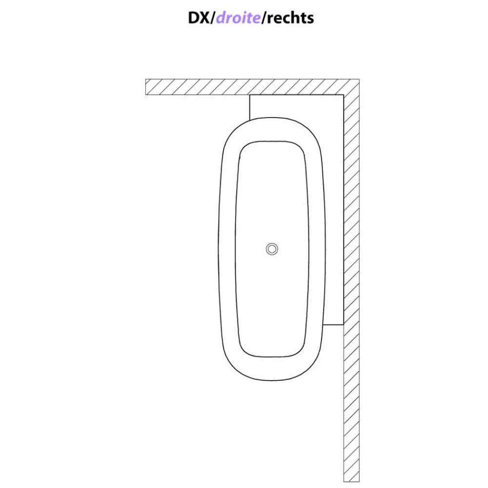 Viadurini Bathroom Freistehende Badewannen-Modern Style White Design Freistehende Badewanne - Lipperiavas1