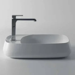 Viadurini Bathroom Keramikwaschbecken-Moderne Arbeitsplatte L 60 cm Spüle aus Keramik, Made in Italy, Gaiola