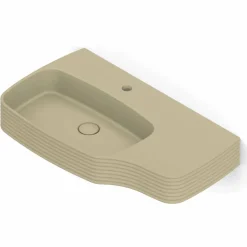 Viadurini Bathroom Keramikwaschbecken-Moderne Arbeitsplatte Spüle in Keramik hergestellt in Italien, Amleto