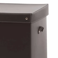 Limac Design Bürozubehör-Moderne Aufbewahrungsbox aus regeneriertem Leder Made in Italy - Gabry